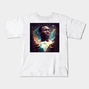 Pele holding the World Kids T-Shirt